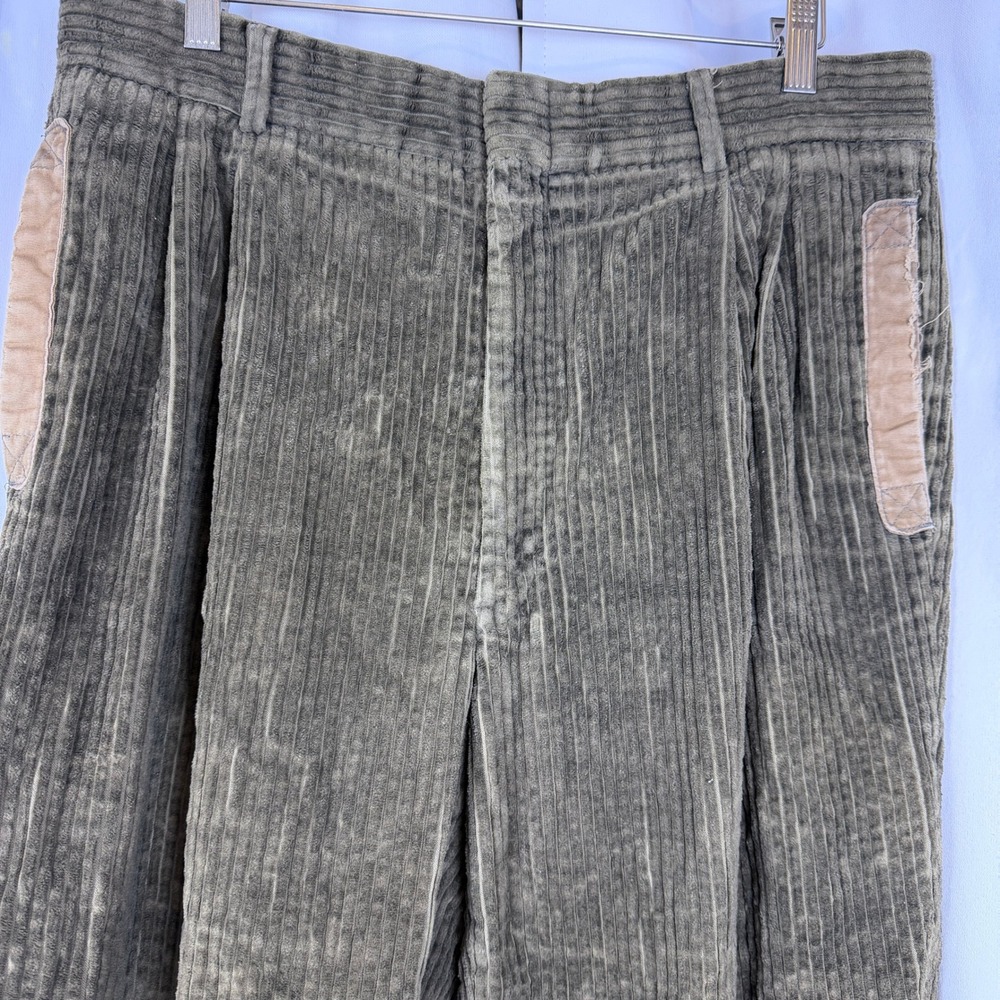 Willis & Geiger Pants Mens Brown Corduroy Field Hunting Pleated Cotton 33x29